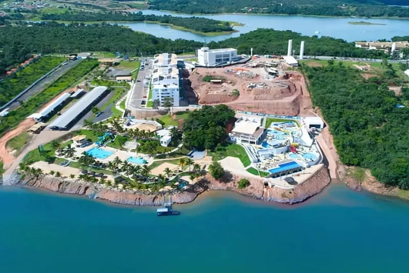Vista aérea do parque